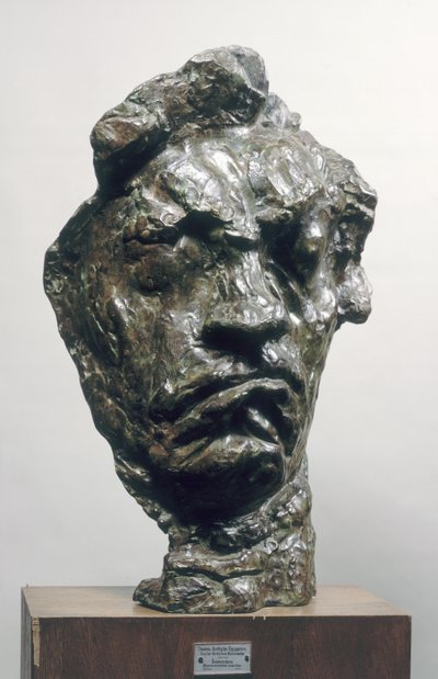 Grande maschera tragica di Ludwig van Beethoven (1770-1827), 1901 da Emile Antoine Bourdelle